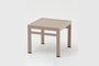 Hanah Home Conjunto de Tumbona y Mesa Lateral Beige